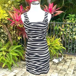 Express Ruched Stripe Mini Dress NWT Size 0